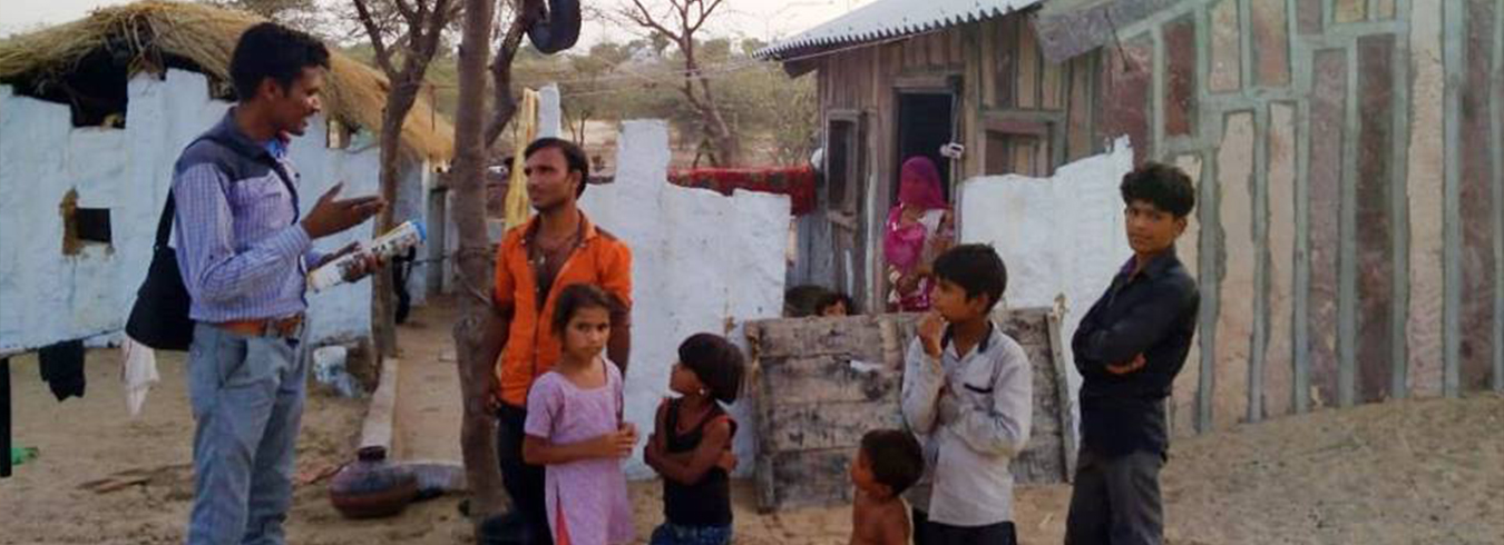 School Enrollment Drive in rural area of Rajasthan | Bharti Foundation