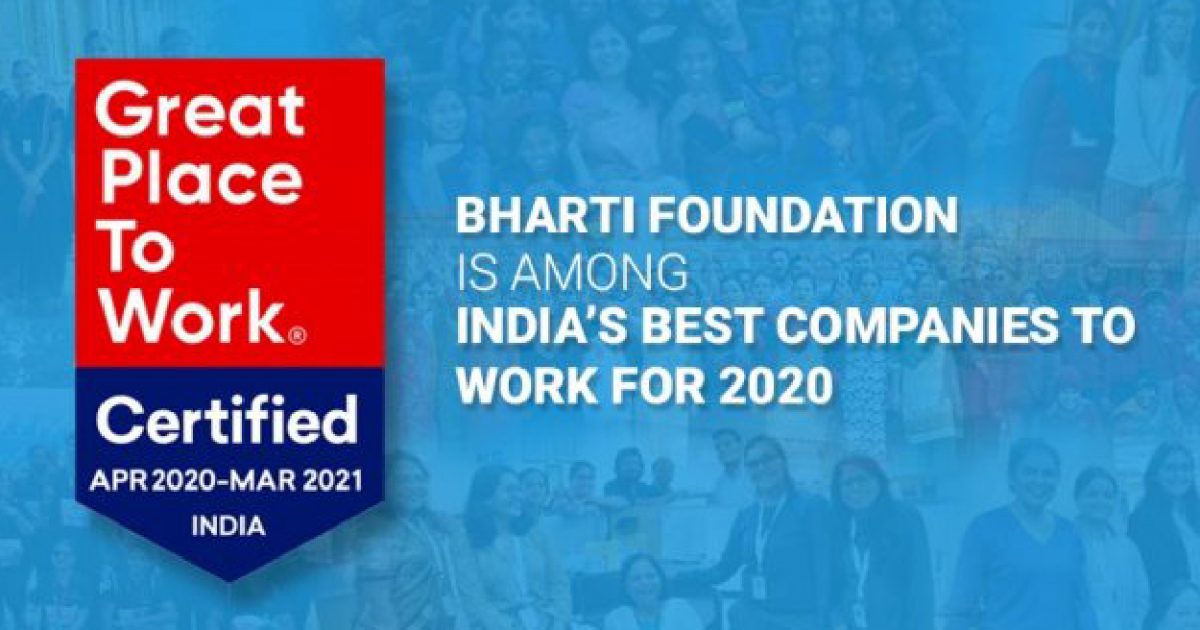 Bharti Foundation recognized among India's best companies to work for